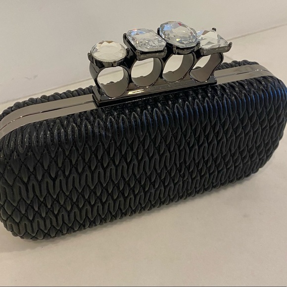 Party Handbag Crossbody Purse Chain Bag with clear Rhinestone - Picture 2 of 9